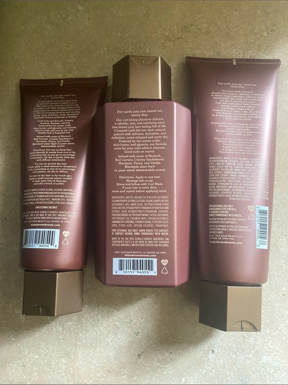 Blake Brown Curl Shampoo, Curl Cream, and Curl Mask Bundle